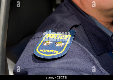 Cape Town: poliziotto del badge epaulette Foto Stock