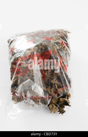 Essiccato orecchie di Giuda (Auricularia polytricha) Foto Stock