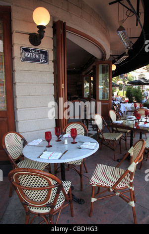 Ristorante, Polanco, quartiere di lusso, Città del Messico, Messico Foto Stock