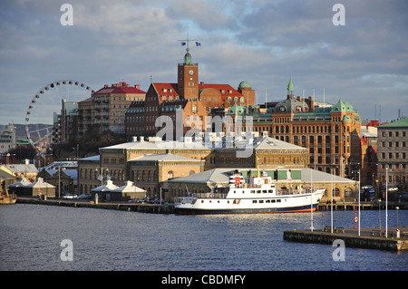 Il porto di Göteborg, Göteborg, Västergötland & Bohuslän Provincia, il Regno di Svezia Foto Stock