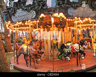 Bryant Park giostra Foto Stock