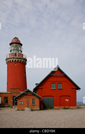 Il faro Bovbjerg sul ruvido della costa nord-west Jutland in Danimarca Foto Stock