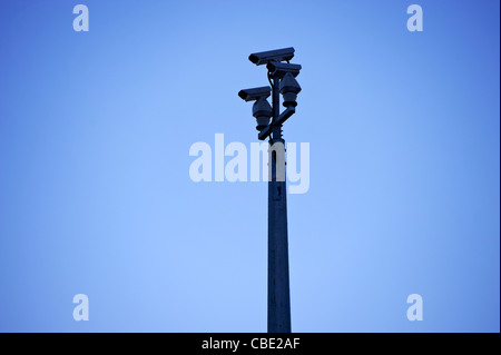 Il traffico surveilance telecamere CCTV Foto Stock