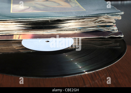 LPs e copre.luce naturale Foto Stock