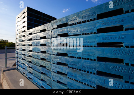 Pallet impilati Foto Stock