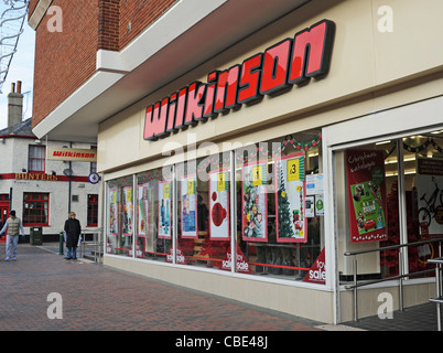 Negozio Wilkinson Department a Sittingbourne High Street Kent UK Foto Stock