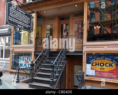 Manhattan Lower East Side Tenement Museum Foto Stock