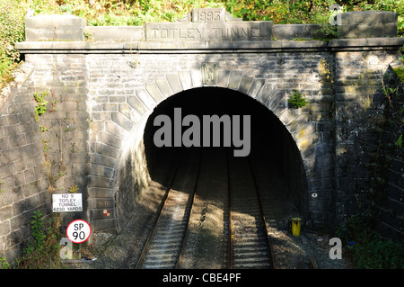 Grindleford Stazione ferroviaria Derbyshire Inghilterra.(Totley tunnel). Foto Stock