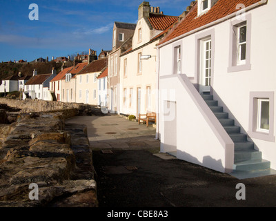 Case lungo la sponda occidentale, Pittenweem Foto Stock