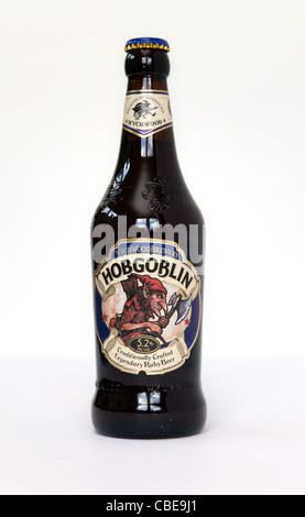 British birre in bottiglia - Hobgoblin etichetta di birra Foto Stock