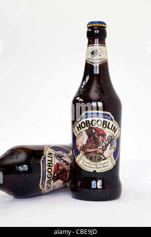 British birre in bottiglia - Hobgoblin etichetta di birra Foto Stock