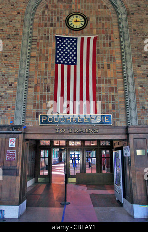 Stazione ferroviaria Poughkeepsie NY Foto Stock