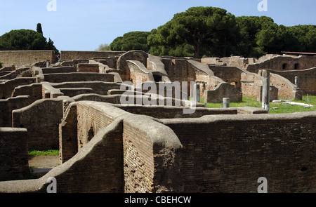 L'Italia. Ostia Antica. Rovine. Foto Stock