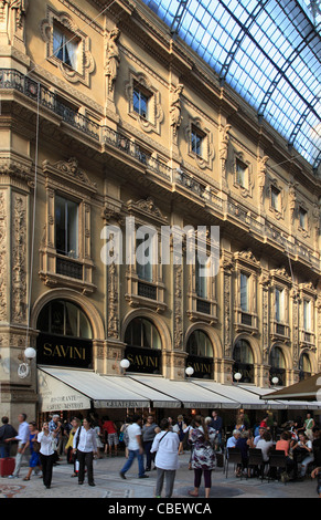 L'Italia, Lombardia, Milano Galleria Vittorio Emanuele II, shopping arcade, Foto Stock