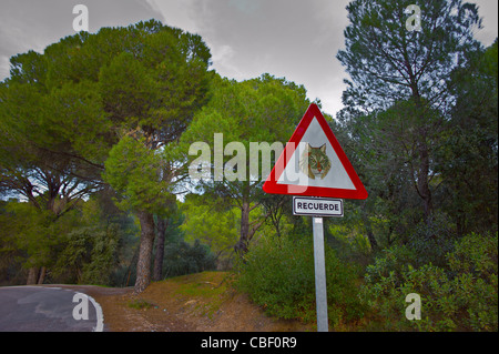 Cordoba andaluso con le orme di Seneca, Parco Naturale della Sierra de Hornachuelos Attenzione Lynx Foto Stock