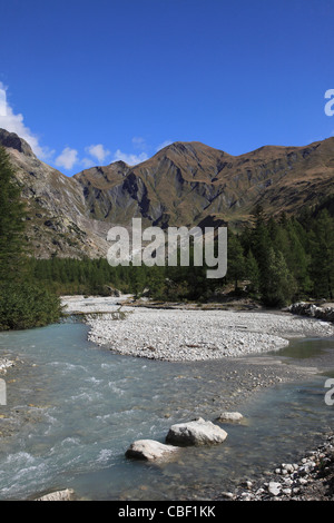 L'Italia, Alpi, Valle d'Aosta, Val Ferret, paesaggio, Foto Stock