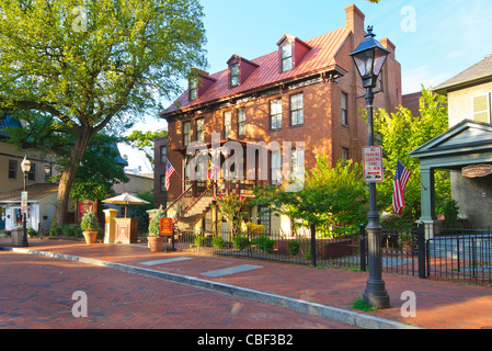 La storica Governor Calvert House Hotel, Annapolis, Maryland. Foto Stock