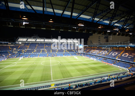Campo di calcio di Stamford Bridge casa di Chelsea fc LONDON REGNO UNITO Foto Stock