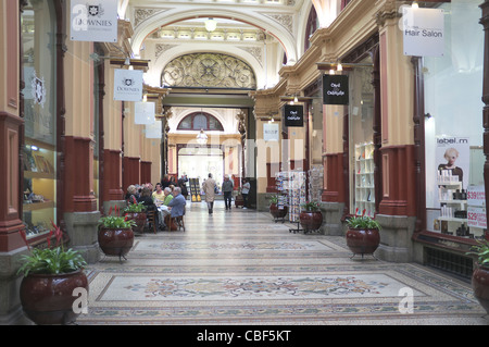 Il blocco Arcade, Collins Street, Melbourne, Victoria, Australia Foto Stock