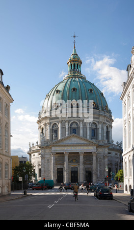 La Chiesa di marmo o di Frederik Chiesa su Frederiksgade appena a nord del Palazzo Amalienborg nel centro di Copenhagen, Danimarca Foto Stock