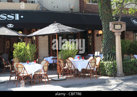 Ristorante, Polanco, quartiere di lusso, Città del Messico, Messico Foto Stock