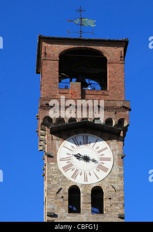 L'Italia, Toscana, Lucca, Torre Civica delle Ore, Torre dell'orologio, Foto Stock