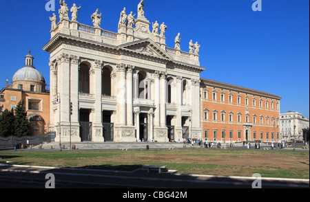 Italia Lazio Roma, Basilica e Piazza San Giovanni in Laterano, Foto Stock