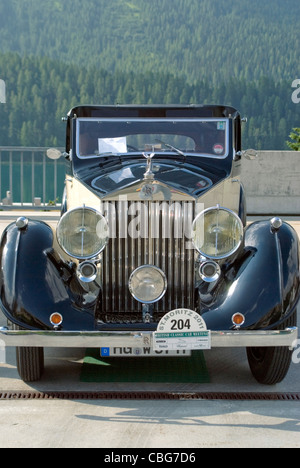 Rolls Royce Phantom vintage Car Closeup durante il British Classic Car Meeting St.Moritz, Svizzera Foto Stock