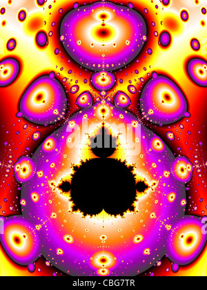 Modello frattale utilizzando il set di Mandelbrot Foto Stock