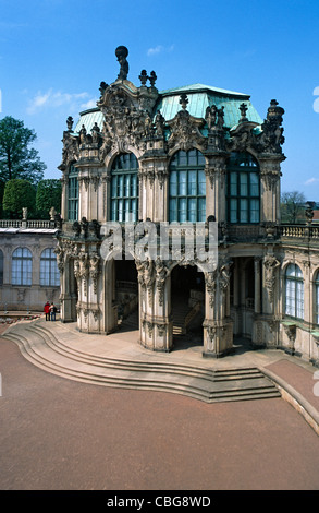 Wallpavillion del Palazzo Zwinger, Dresda, Germania Foto Stock