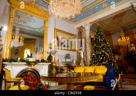 Osbourne House, Natale, sala di ricevimento, East Cowes, Isle of Wight, England, Regno Unito Foto Stock