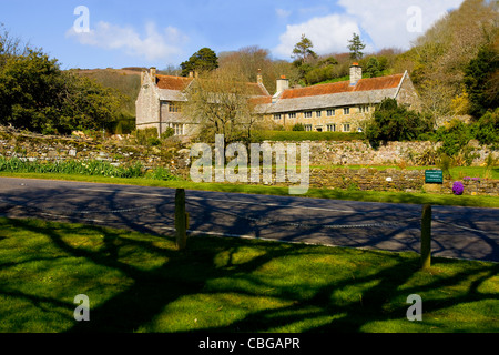 Mottistone Manor, Brightstone, Isle of Wight, England, Regno Unito Foto Stock