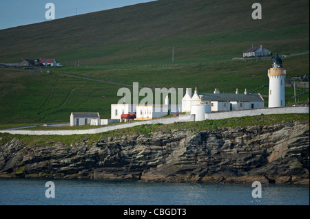 Il Bressay Faro Kirkbister Ness nelle isole Shetland SCO 7783 Foto Stock