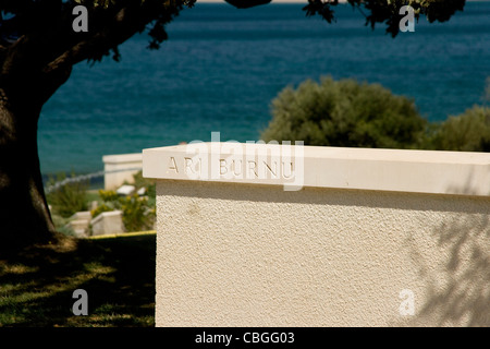 Ari Burnu cimitero di Anzac cove nell'Anzac area di Gallipoli, Turchia Foto Stock