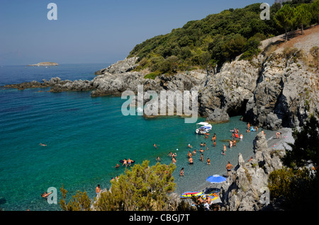 Italia, Basilicata, Maratea, spiaggia Foto Stock