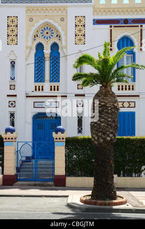 Villa Tunisienne (1884), stile orientale, moresco, arabo o tunisino Casa o architettura di Pierre Chapoulart, Hyères Var Provence France Foto Stock