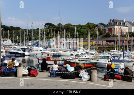 Porto Porto di tudiare,Ile de Groix,Isola,Morbihan,Bretagne,Brittany,Francia Foto Stock