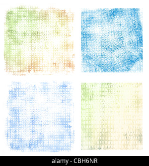 Raccolta di acquerelli astratti sfondi Foto Stock