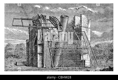 Le grand telescopio un miroir de signore Rosse telescopio ottico di osservazione astrologia astronomia scienza scientifico naturale Foto Stock