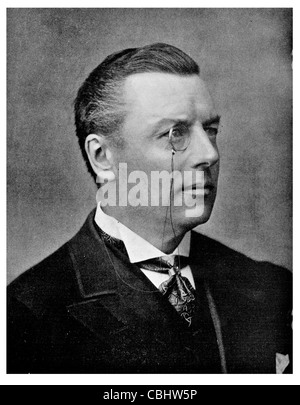 Segretaria coloniale Joseph Chamberlain 1836 1914 statista britannico sindaco Partito Liberale diruttori riforma scolastica Foto Stock