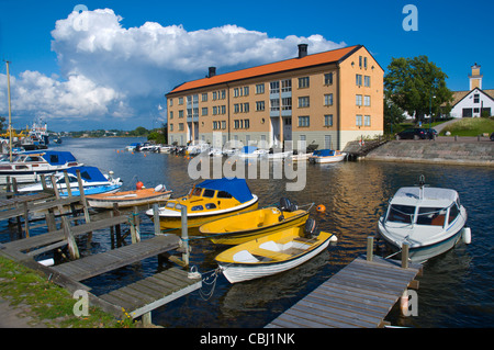 Porto per imbarcazioni private di fronte all isola di Stumholmen Karlskrona nella contea di Blekinge Svezia meridionale in Europa Foto Stock