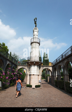 Il Pilum del fiume Piave, Vittoriale degli Italiani a Gardone Riviera sul lago di Garda, Lombardia, Italia Foto Stock