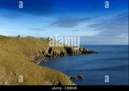 Il punto di inizio faro sul litorale di Devonshire Inghilterra Regno Unito Foto Stock