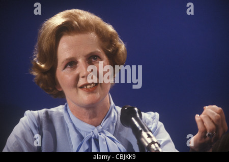 La signora Maggie Margaret Thatcher 1979 elezione generale conferenza stampa. Londra Regno Unito degli anni settanta HOMER SYKES Foto Stock