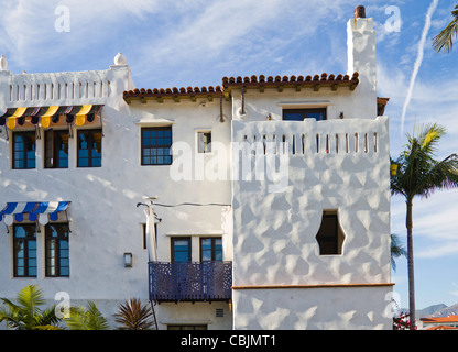 Stile spagnolo in architettura in "Santa Barbara, California Foto Stock