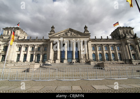 L'edificio Reichstags a Berlino, Germania. La sede del governo tedesco. Foto Stock