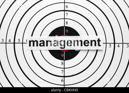 Target di gestione Foto Stock