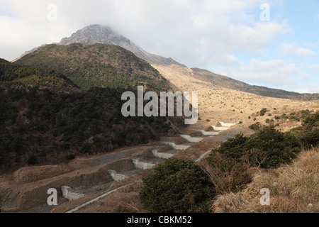 Il monte Vulcano Unzen, Giappone. Foto Stock