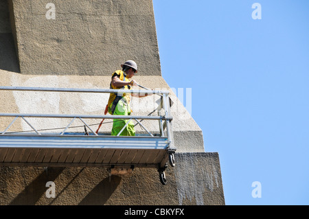 Edificio di lavaggio Parete esterna Foto Stock