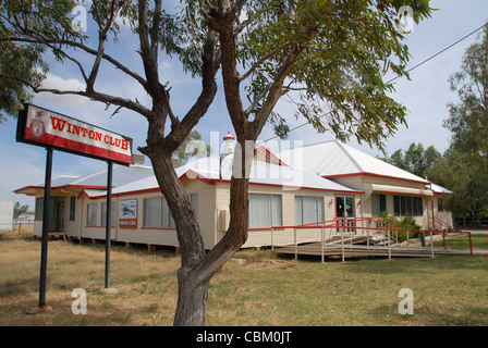 A Winton Club in Winton, Outback Queensland, la compagnia australiana Qantas è stato registrato e la prima riunione consiliare Foto Stock